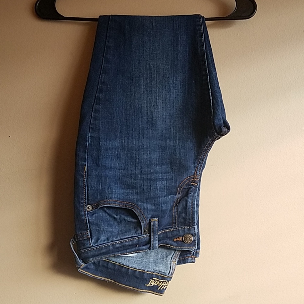 Mid-Rinse Sweetheart Skinny Jeans